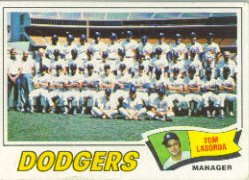 1977 Topps Baseball Cards      504     Los Angeles Dodgers CL/Lasorda